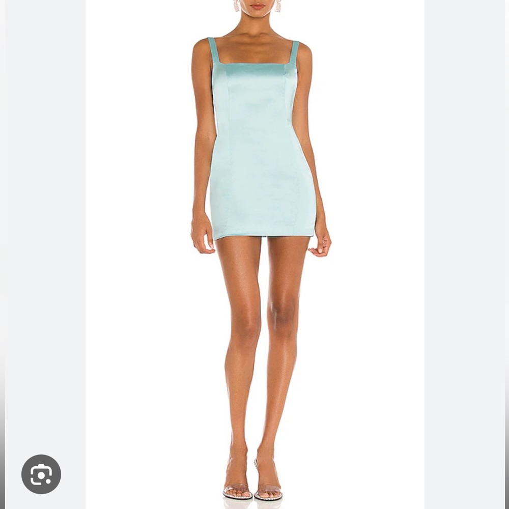 GAUGE81 Blue Junin Mini Dress